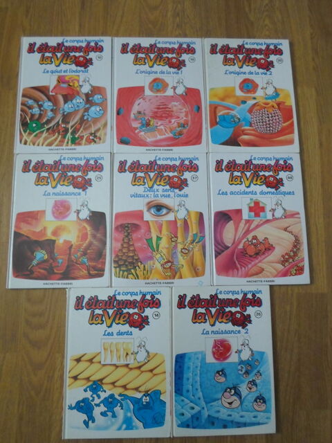 lot de 8 albums , il tait une fois la vie . 24 Goincourt (60)