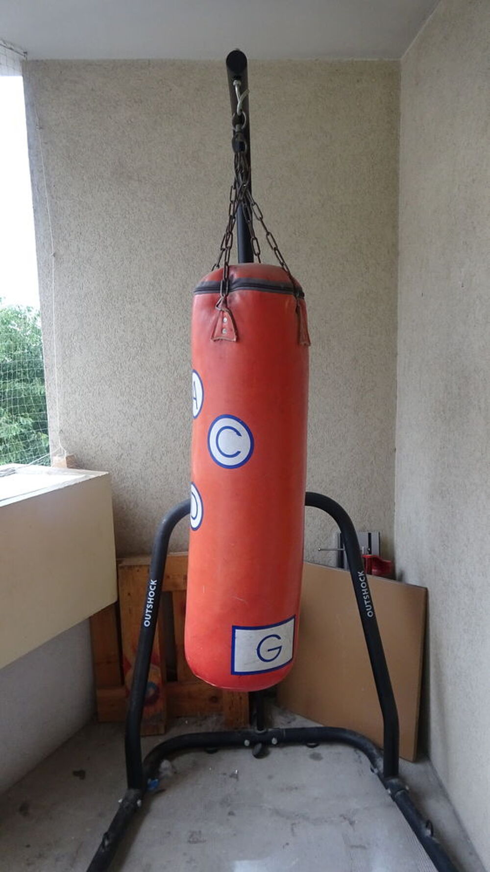 sac de frappe avec support Sports