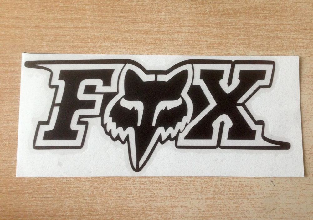 Sticker autocollant logo fox racing 