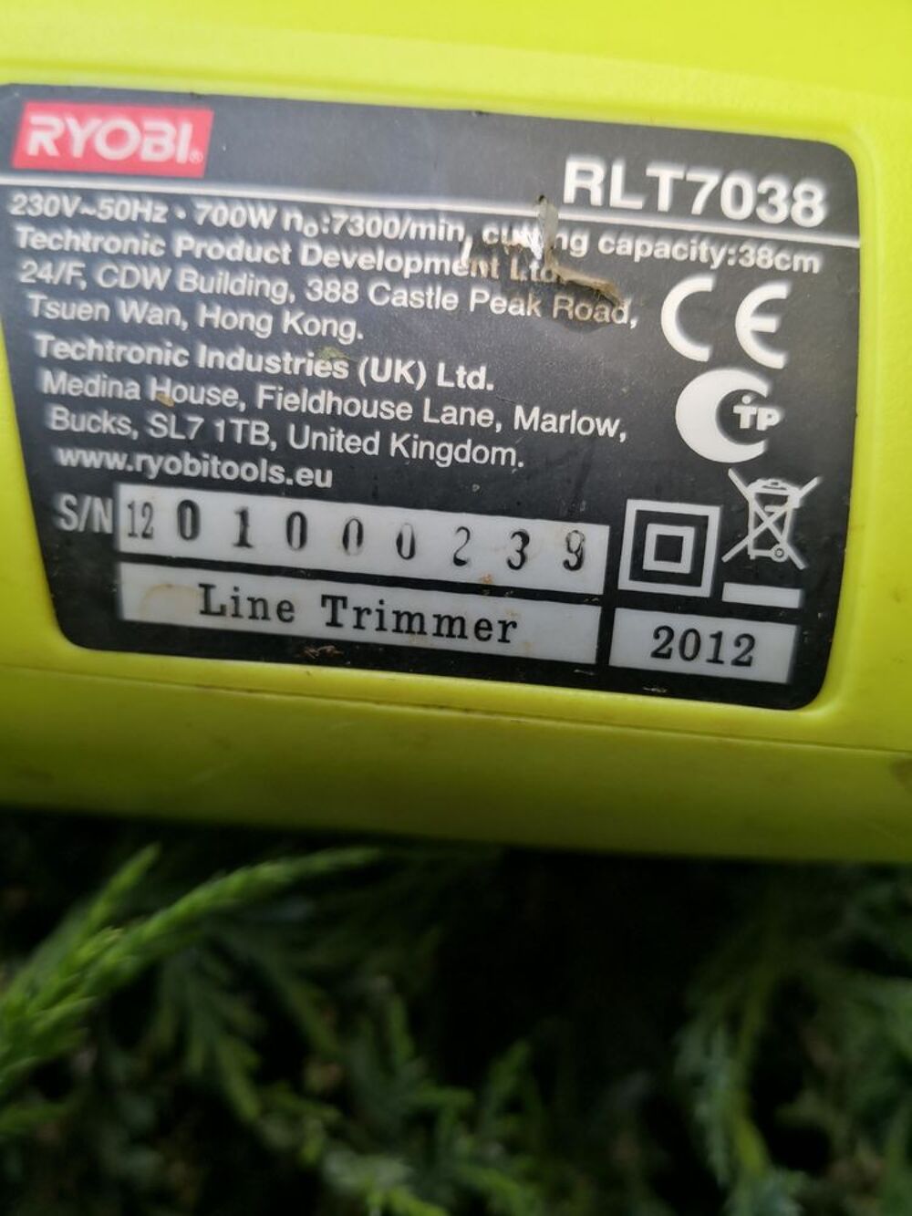 Coupe bordure + taille Haie Ryobi &eacute;lec Jardin