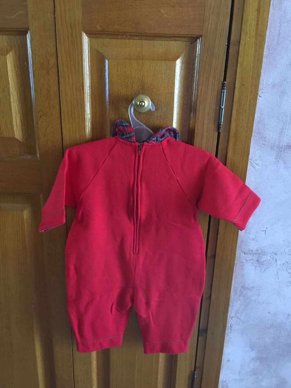 Pyjama enfant couleur rouge motif &quot; Ourson &quot; Puriculture