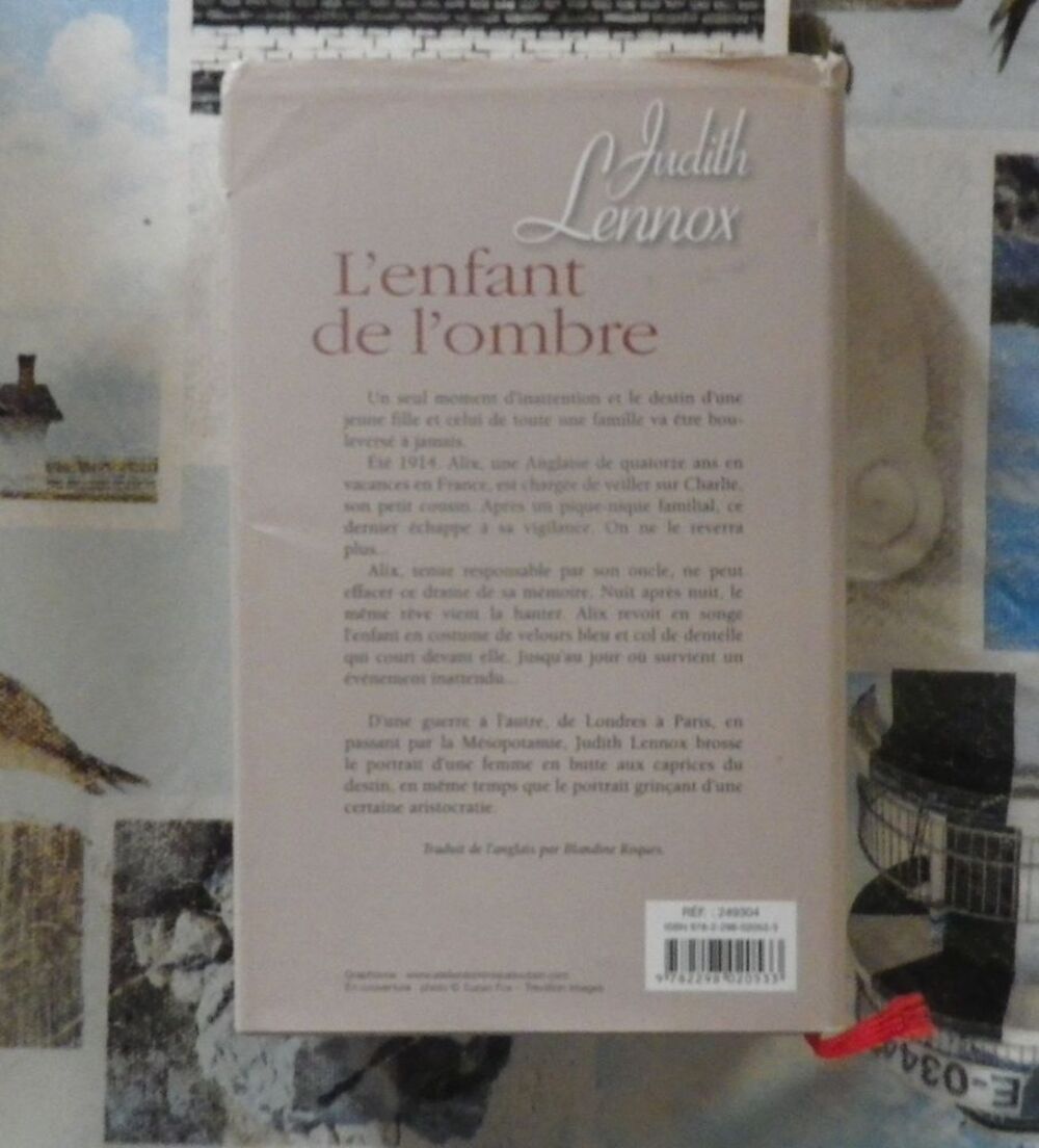L'ENFANT DE L'OMBRE de Judith LENNOX Ed. France Loisirs Livres et BD