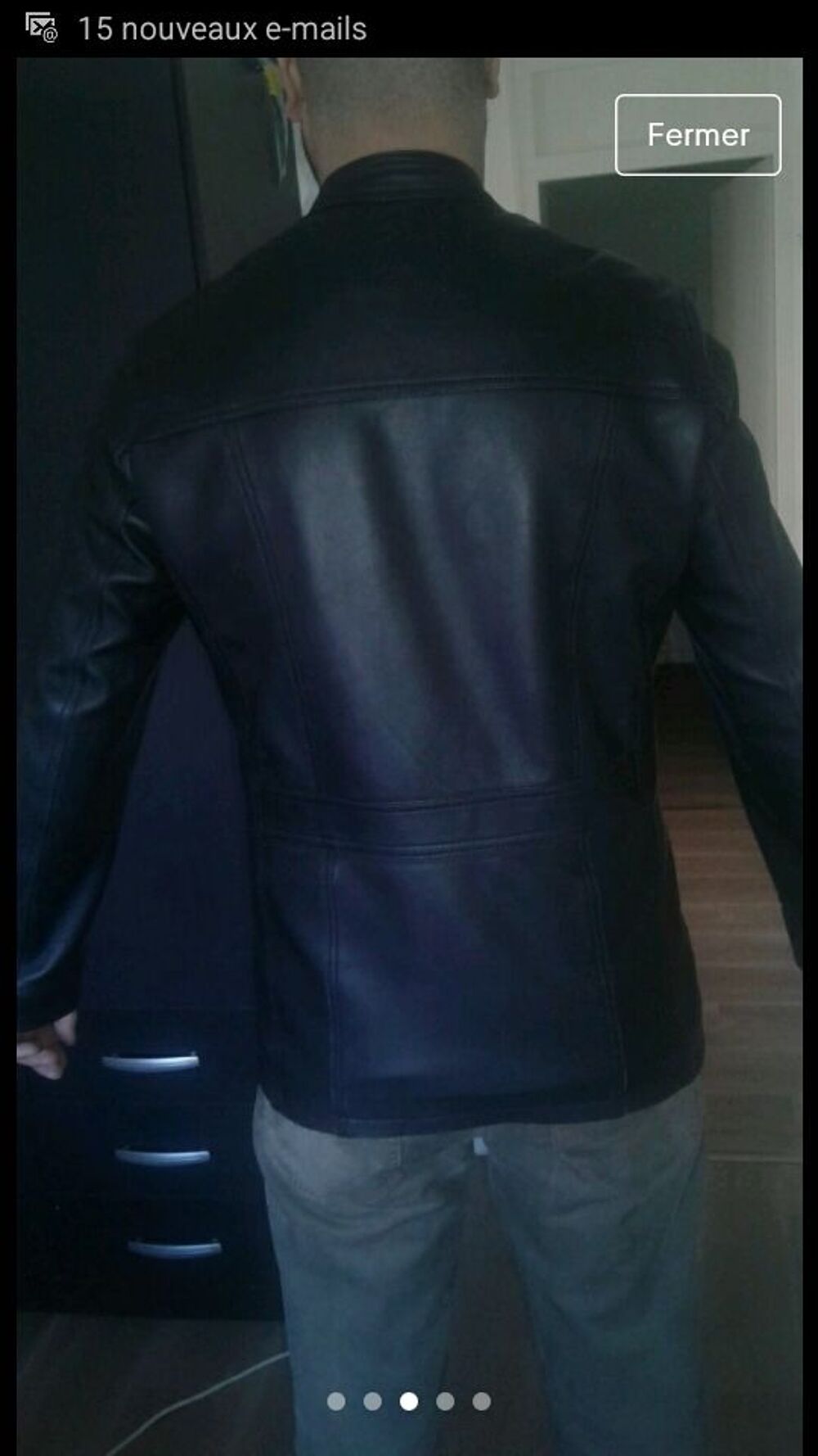 veste en cuire Vêtements