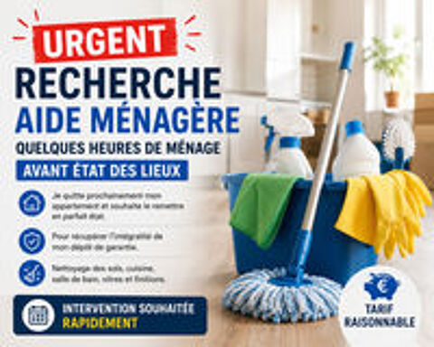   Recherche aide ménagère avant état des lieux. 