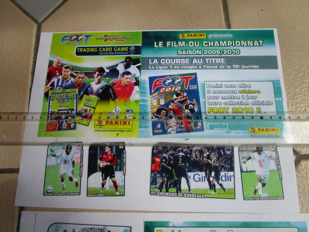 VIEILLES VIGNETTES PANINI 2009/2010"LE FILM DU CHAMPIONNAT" 