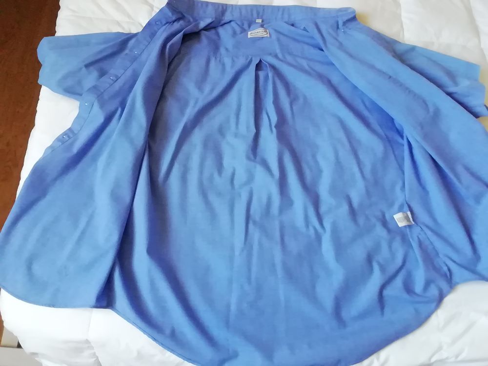 Chemise homme taille L, Milford Clan, bleu ciel Vêtements