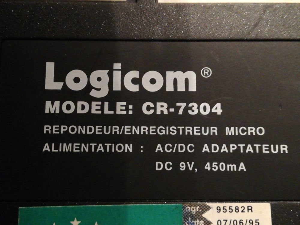 MICRO R&eacute;pondeur/ENREGISTREUR LOGICOM pour pi&egrave;ces Téléphones et tablettes