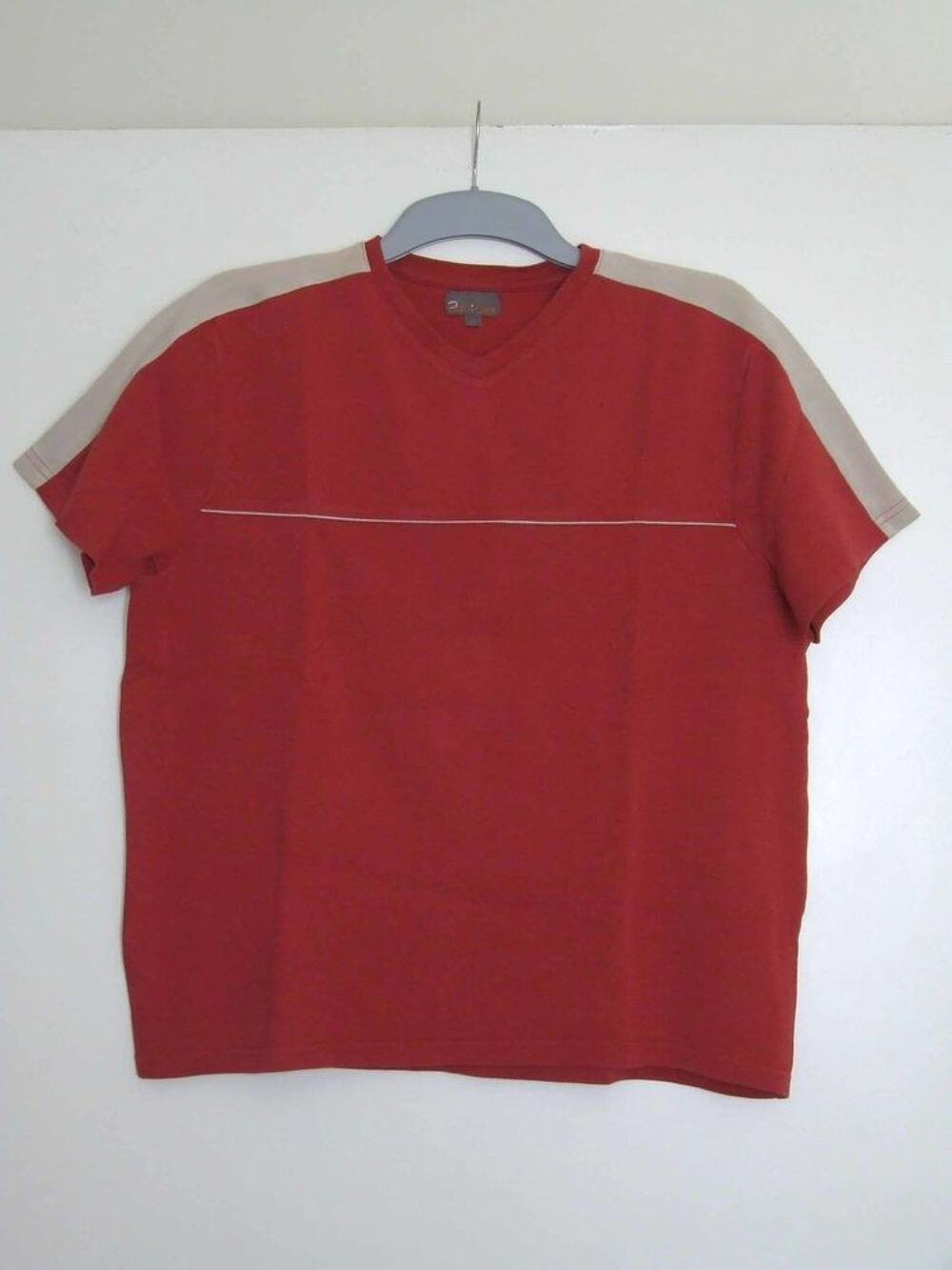 Tee-shirt, BRICE, Rouge, Taille L, TBE Vêtements