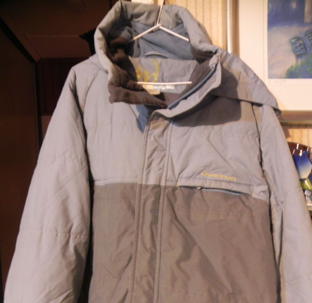 Blouson gris/bleu, chaud, taille 14 ans, Quechua Vêtements enfants