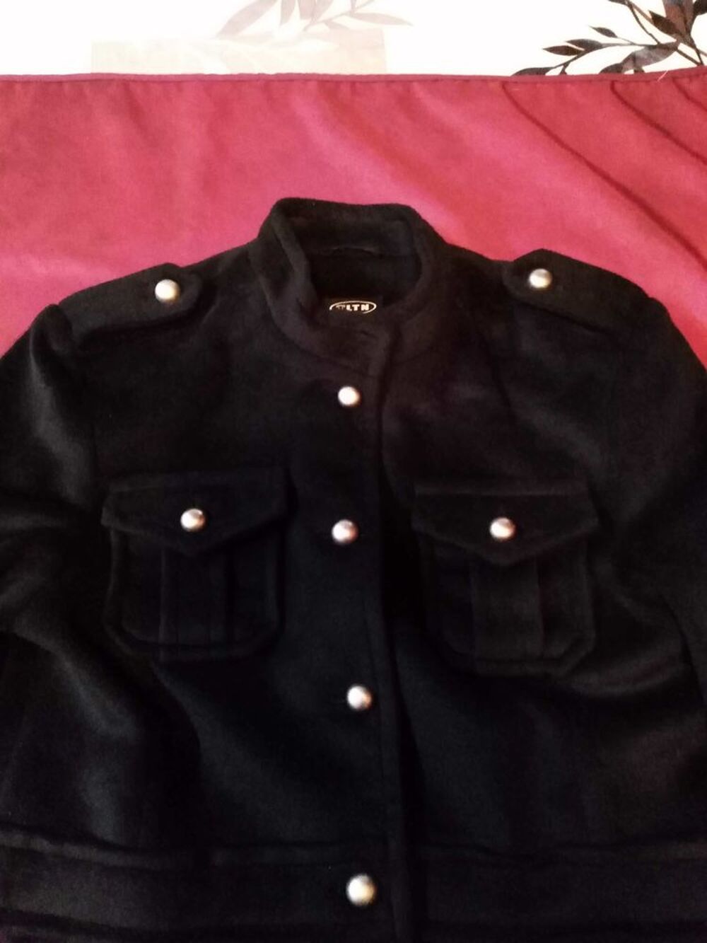 Manteau noir Tolentino taille S Vêtements