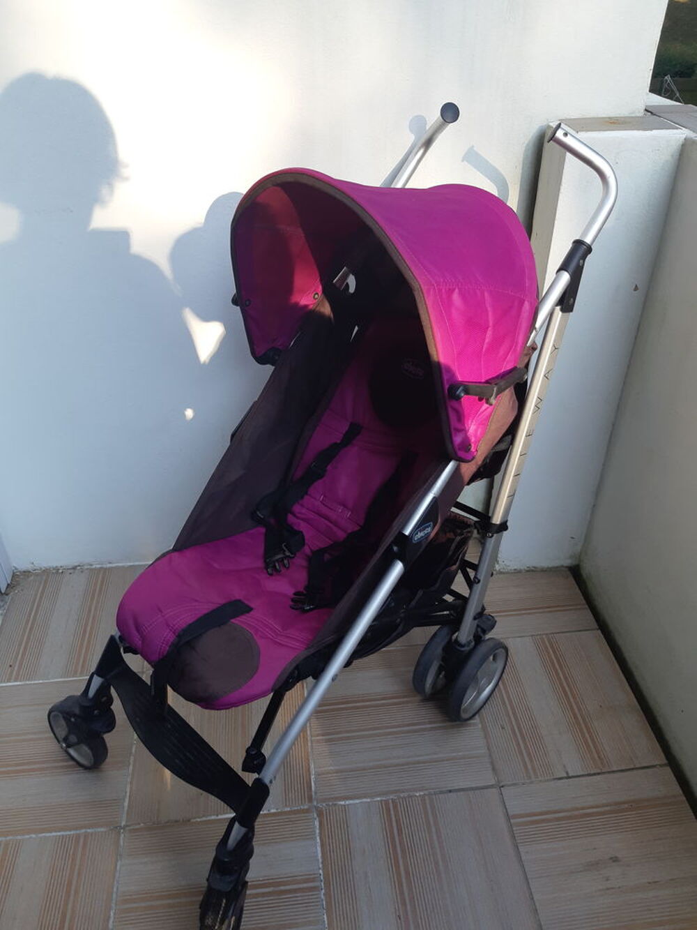 poussette Chicco violette en bon &eacute;tat Puériculture