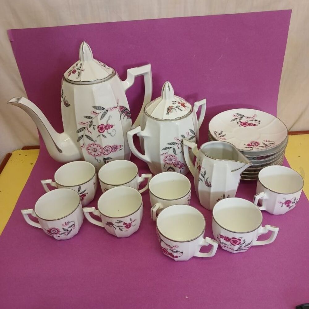 service &agrave; caf&eacute; en porcelaine 