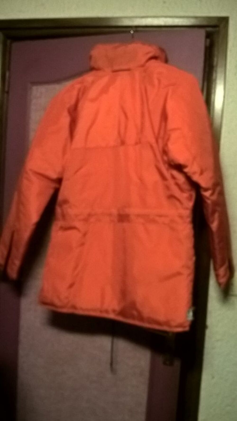 VESTE ORANGE Veste en nylon &eacute;pais doubl&eacute; Vtements