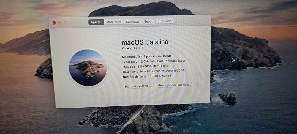 MacBook Air 11" mi-2012 11,6" Matériel informatique