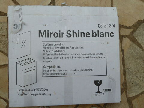 Miroir shine blanc 55x42 10 Beaulieu (34)