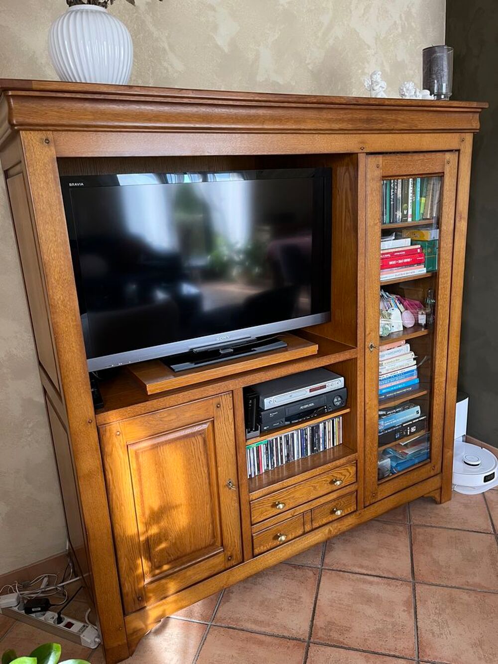 Superbe meuble TV en ch&ecirc;ne massif Meubles