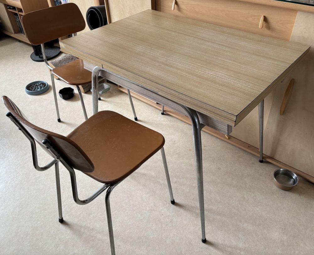 Table formica Vintage extensible avec ses 3 chaises Meubles