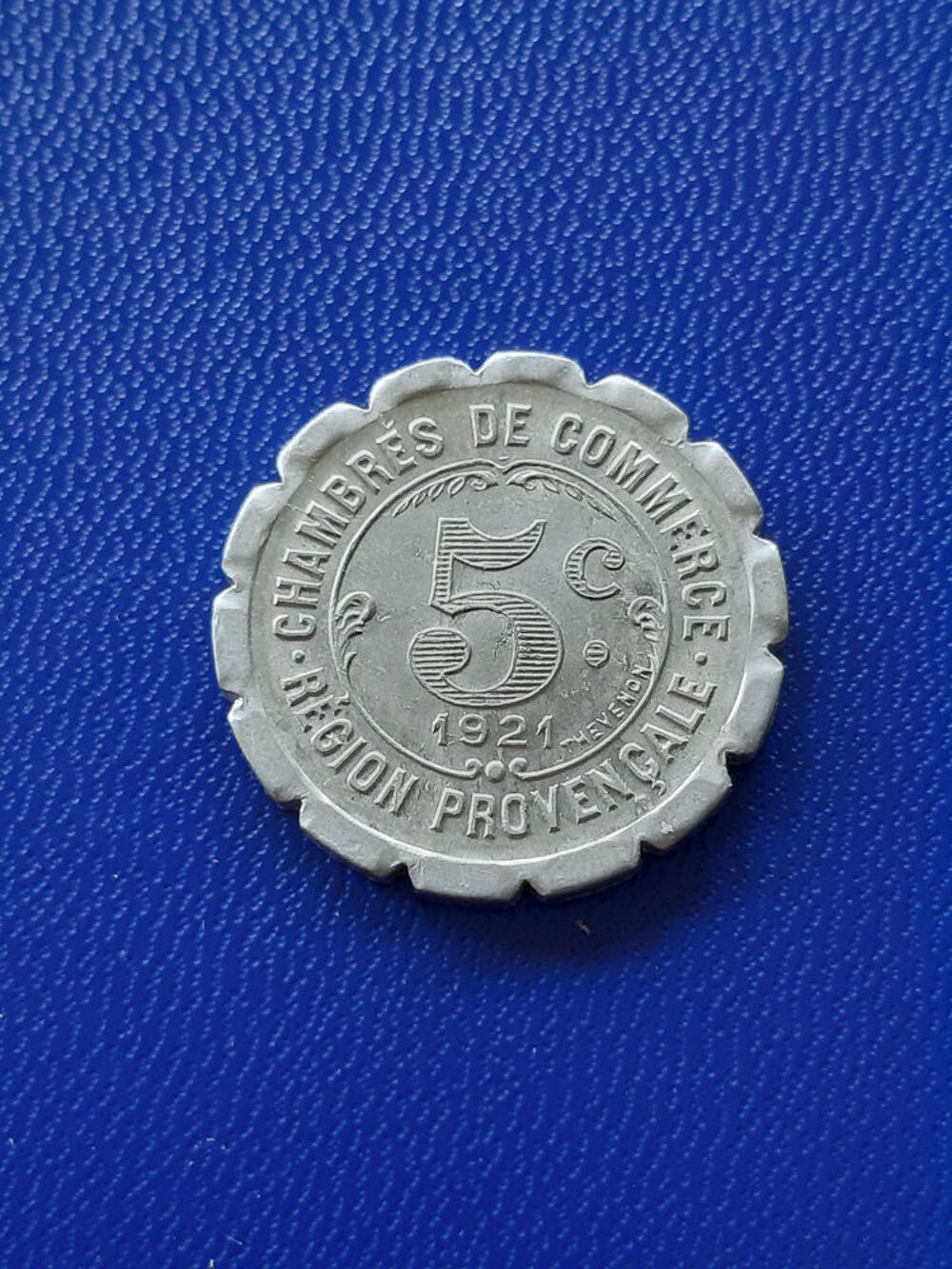 1921 argent d' 5 centimes Provence Alais 