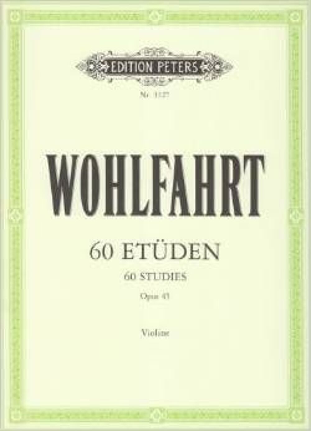 ETUDES POUR VIOLON Instruments de musique