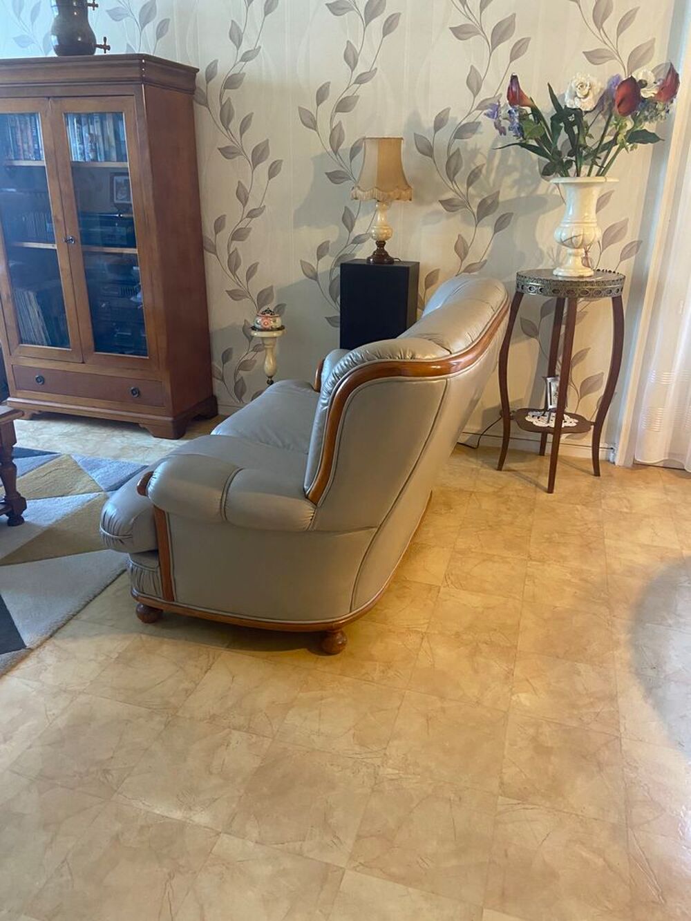canape cuire beige Meubles