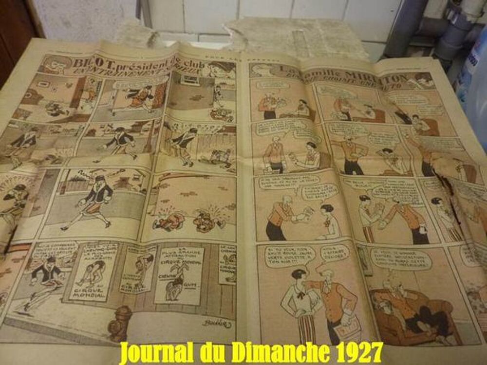 BandesDessin&eacute;es documentsanciens vieuxpapiers Journaux 1927 