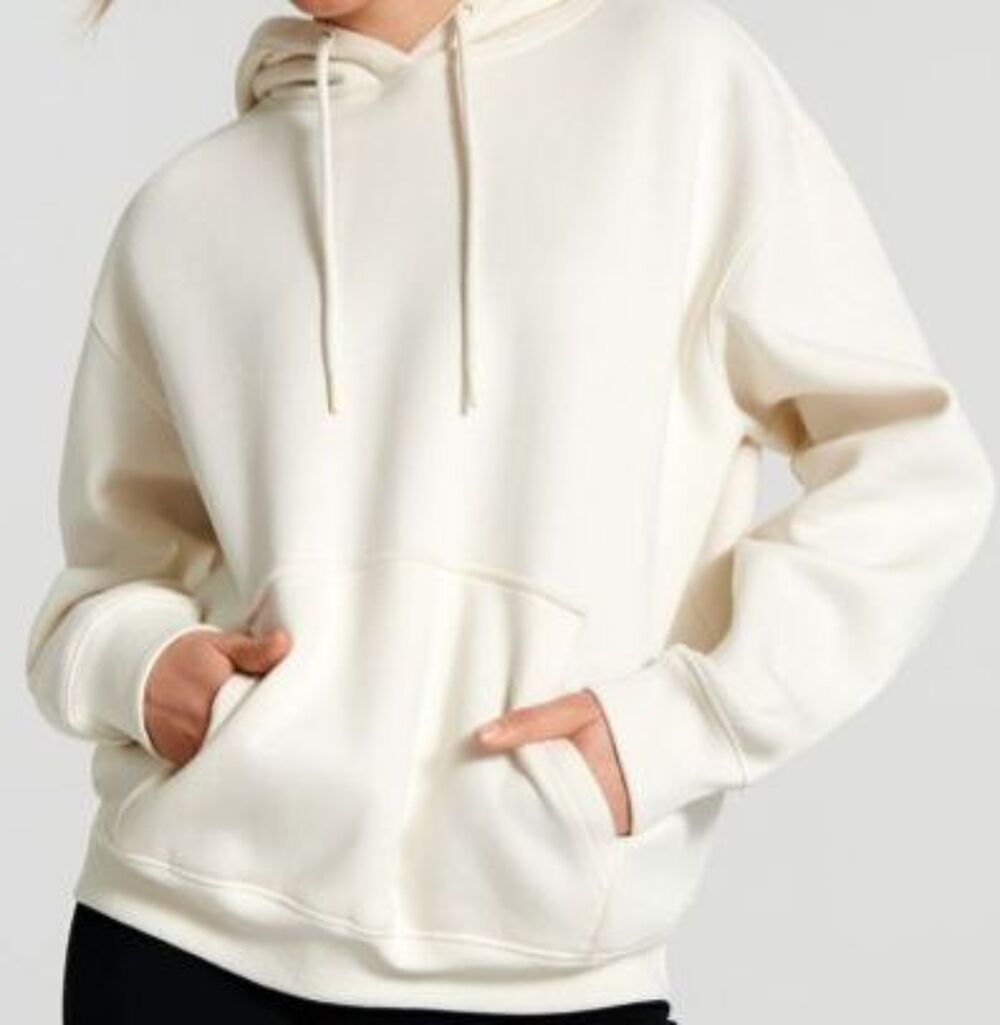 Pull sweat mode &agrave; capuche &eacute;cru T 38 - 40 / 40 - quasi neuf Vêtements