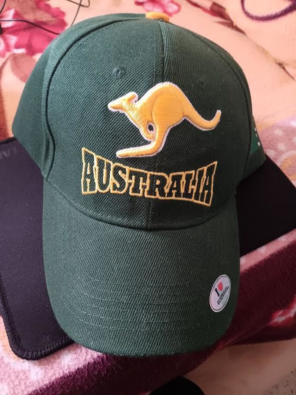 Casquette Australie verte kangourou brod&eacute; 12EUR Sports