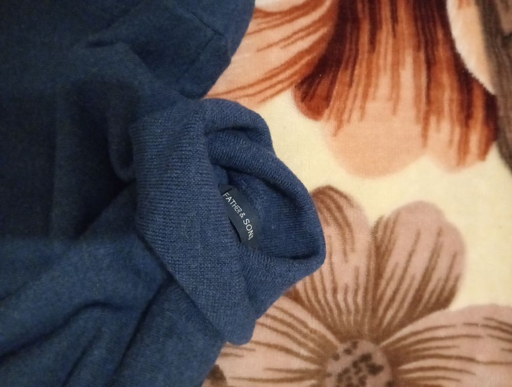 Pull &Agrave; Col Roul&eacute; FATHER &amp; Sons Pure Laine M&eacute;rinos Vêtements