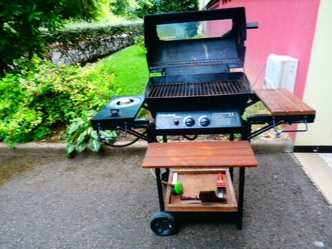 Barbecue gaz avec plan de travail bois Besançon (25)