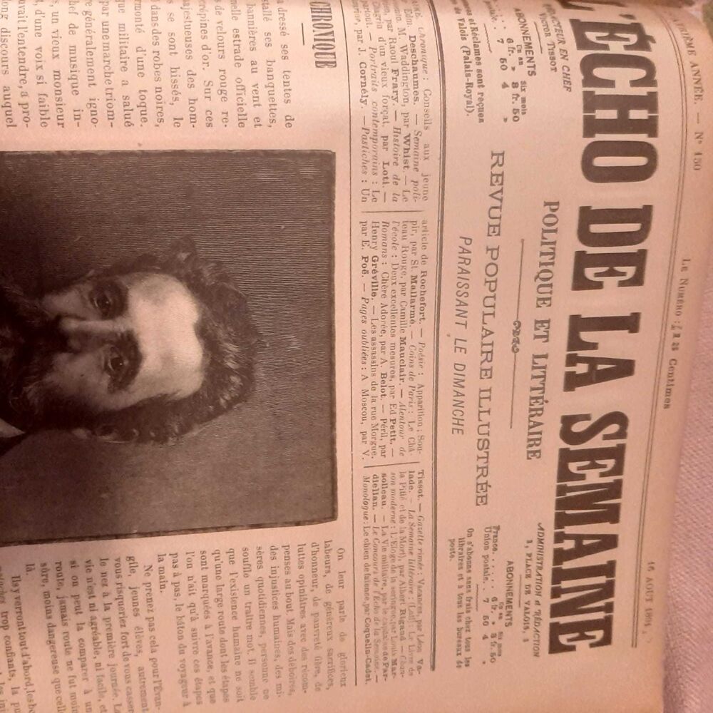 Journal ancien rare. 
