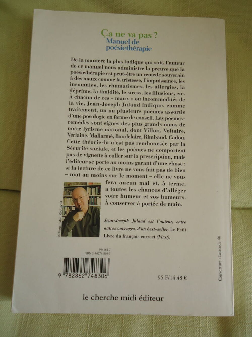 LIVRE POESIETHERAPIE Livres et BD