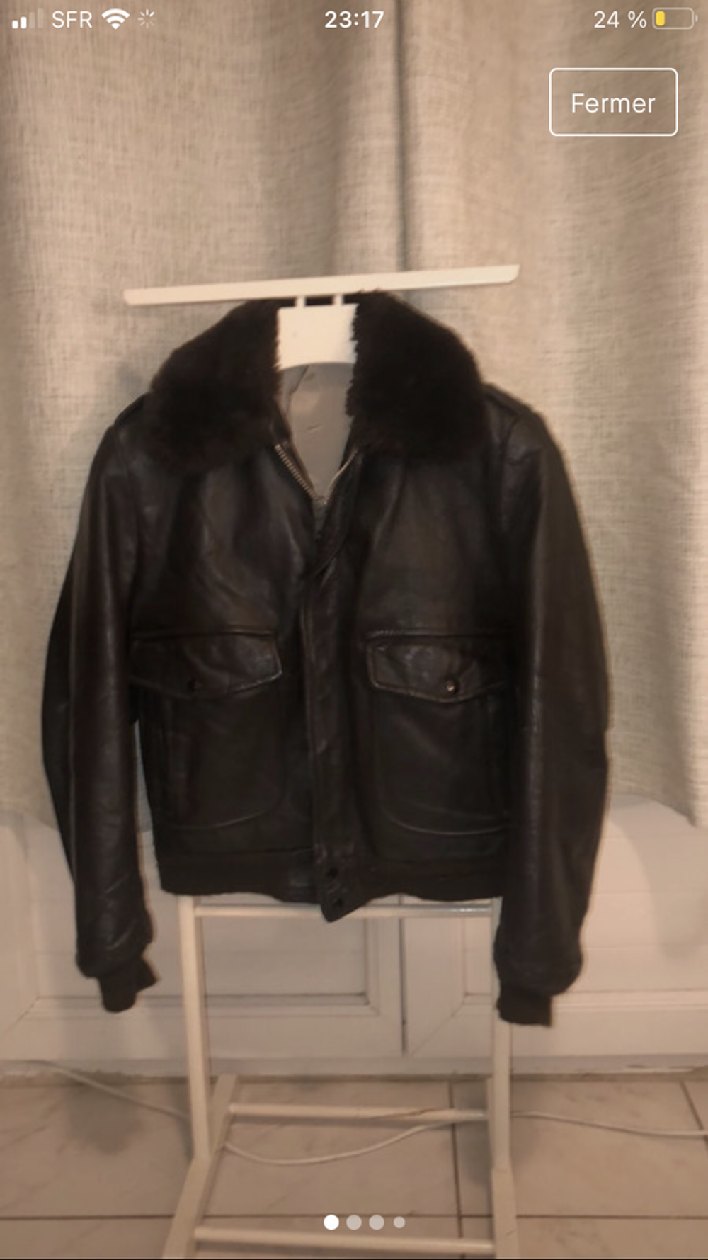Blouson en cuir Cooper Vêtements