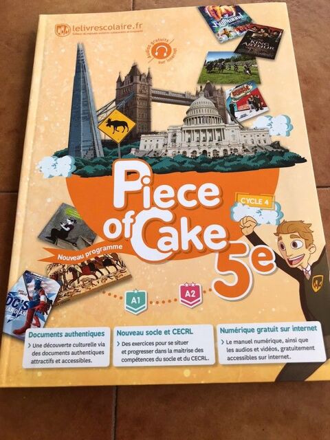 Livre d'Anglais Piece of Cake 5me 11 Strasbourg (67)