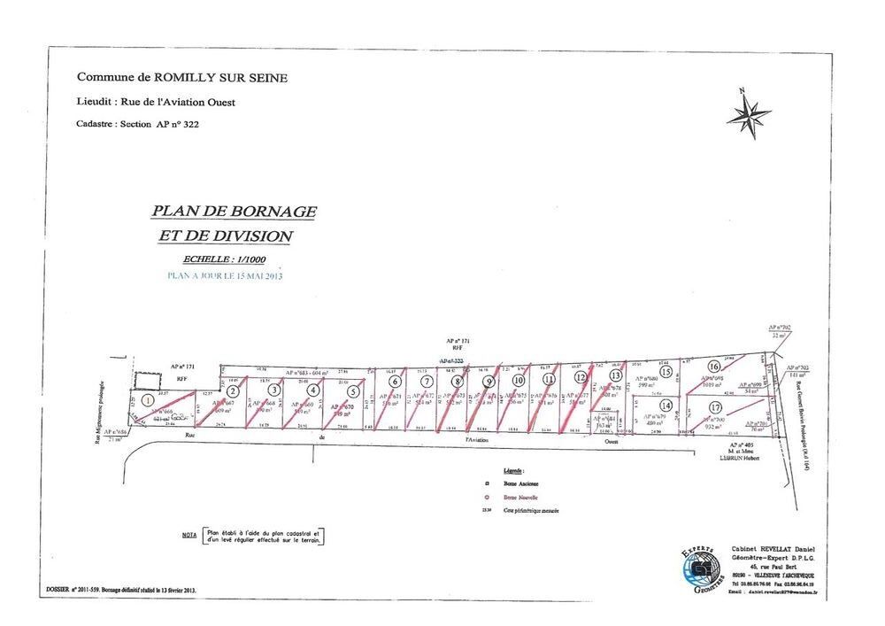 Vente Terrain Terrains constructibles Romilly-sur-Seine disponibles de suite Romilly-sur-seine