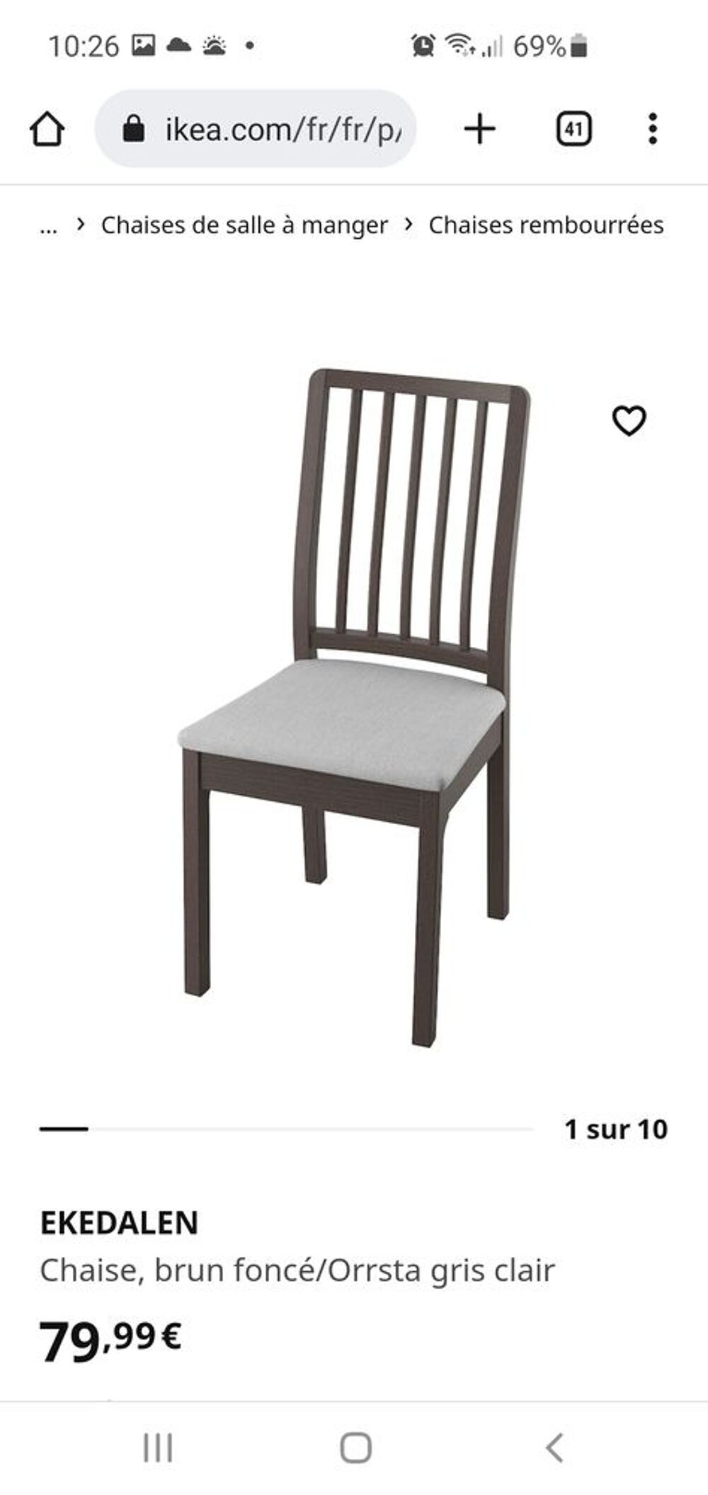 Chaises IKEA super &eacute;tat Meubles