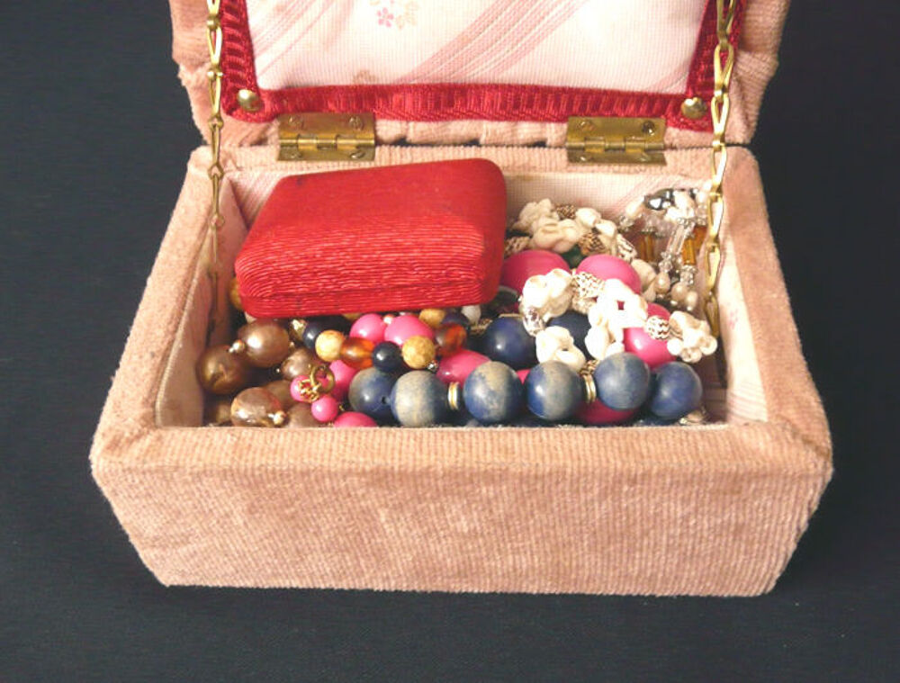 Boite &agrave; Bijoux (Coffre - Coffret) artisanale fait main Bois Bijoux et montres
