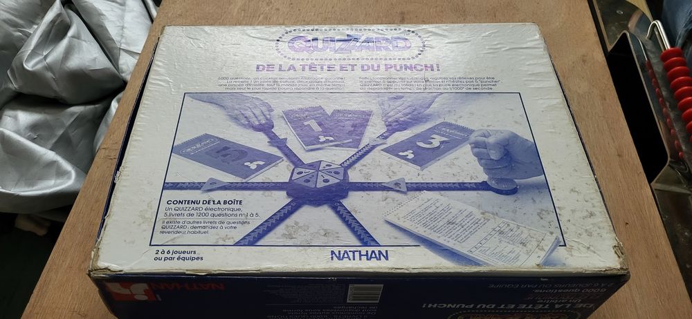 Jeu soci&eacute;t&eacute; Quizzard vintage ann&eacute;es 80 90 nostalgie Nathan Jeux / jouets