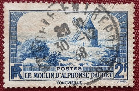 timbre FONTVIELLE le moulin d'alphonse DAUDET 1 Pontoise (95)