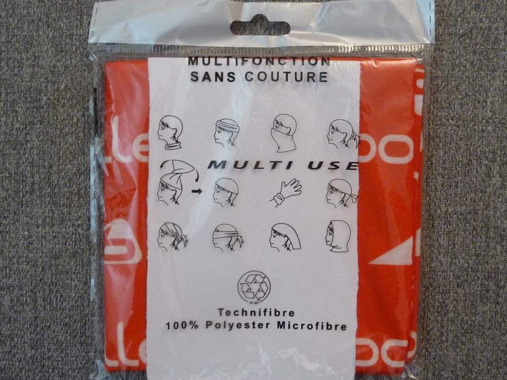Tissu Multifunctional Neckwear Microfibre Rouge Logo Boll&eacute; Vêtements
