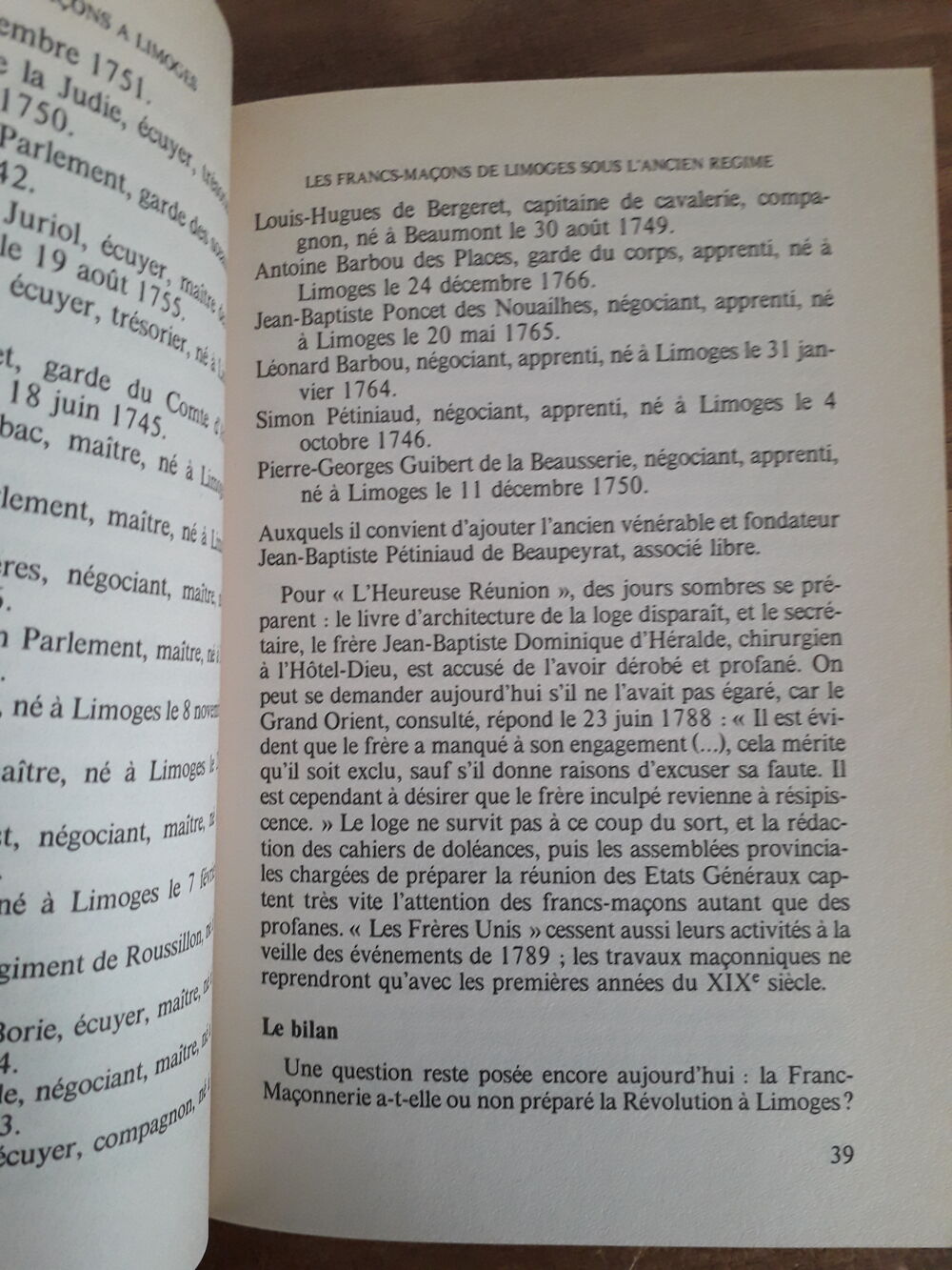 Histoire des Francs-Ma&ccedil;ons &agrave; Limoges Livres et BD