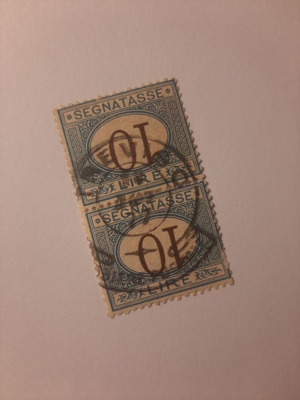 Tembres ancien top bloc italia, regno d'italia unique, used 