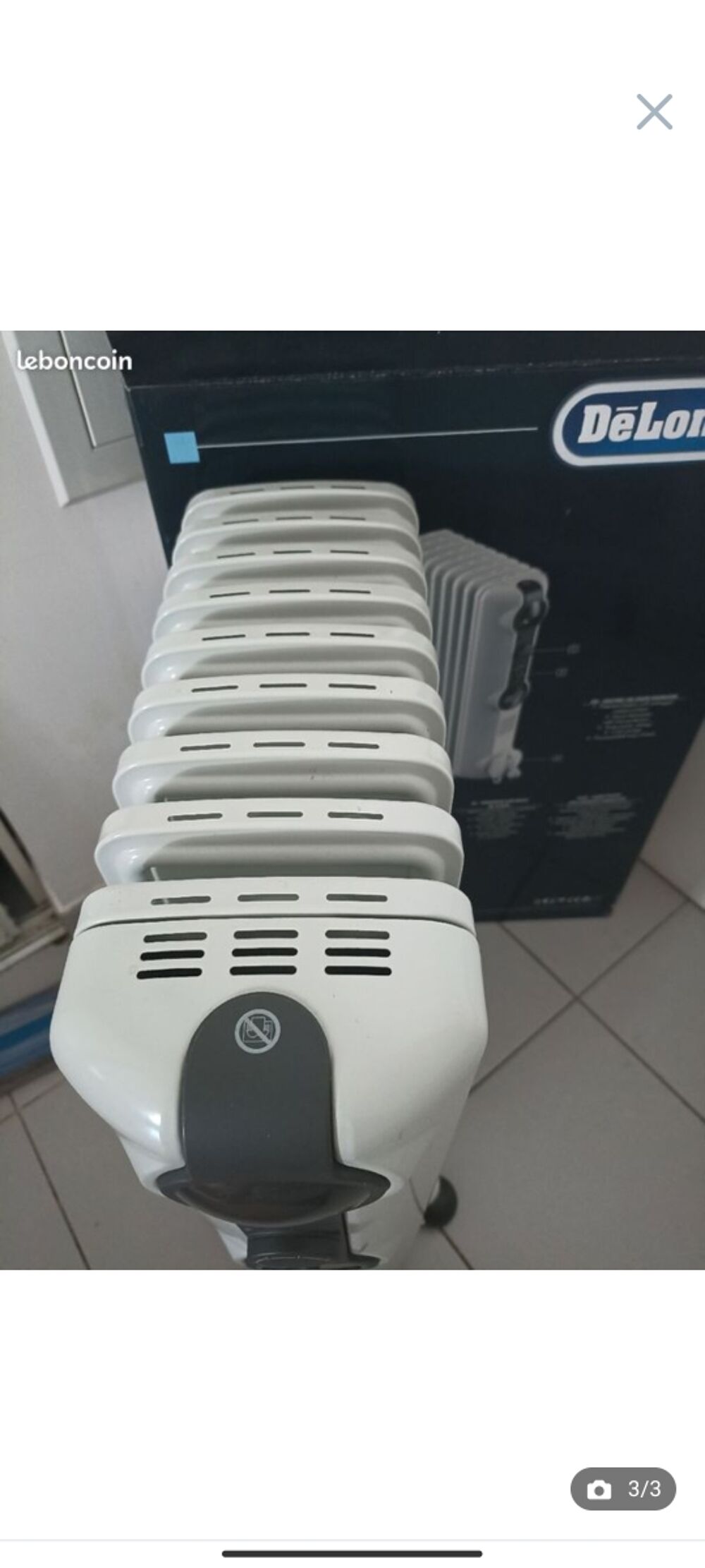 Radiateur &eacute;lectrique bain d'huile Delonghi Electroménager