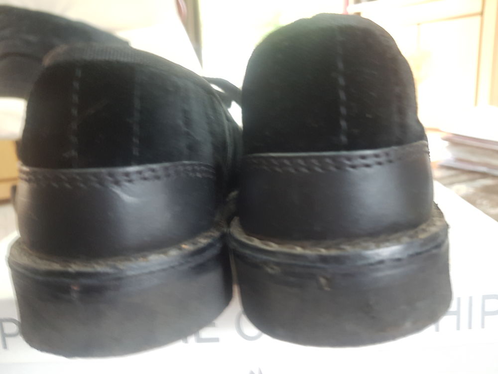 Mocassins homme T40, talon 2,5 cm, VIBRAM, noires Chaussures
