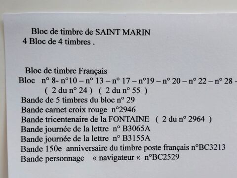 BLOC DE TIMBRE-POSTE OBLITERER DE LA FRANCE 50 Dolus-d'Oléron (17)