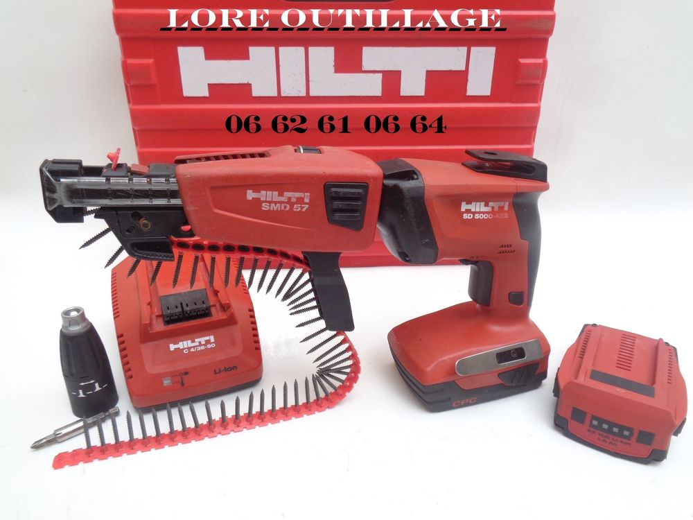 HILTI SD 5000-A22 + SMD57 / Visseuse placo Bricolage