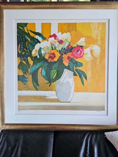 Lithographie de J.Brissoni parfait �tat Villars (42)