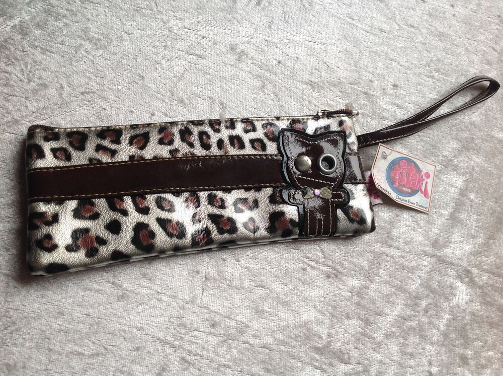 TROUSSE CHAT TITAKI 17,5 cm x 7 cm Envoi Possible Maroquinerie
