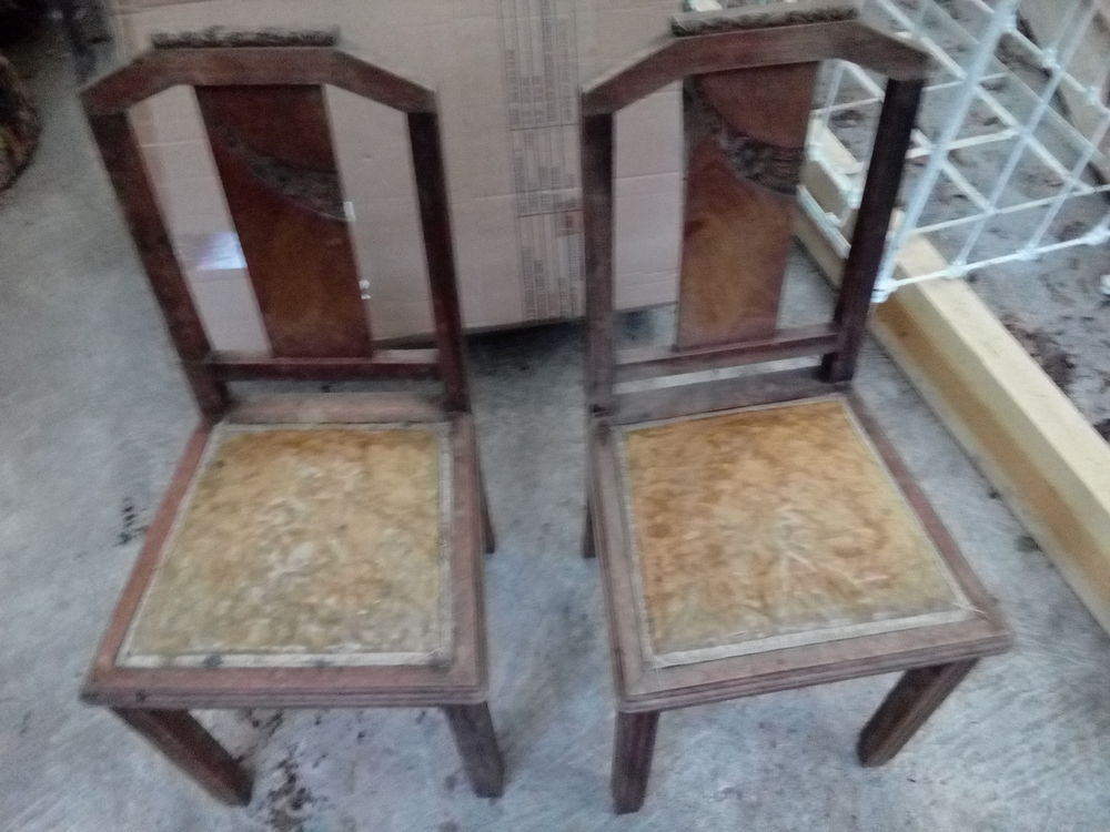 6 chaises en bois Meubles