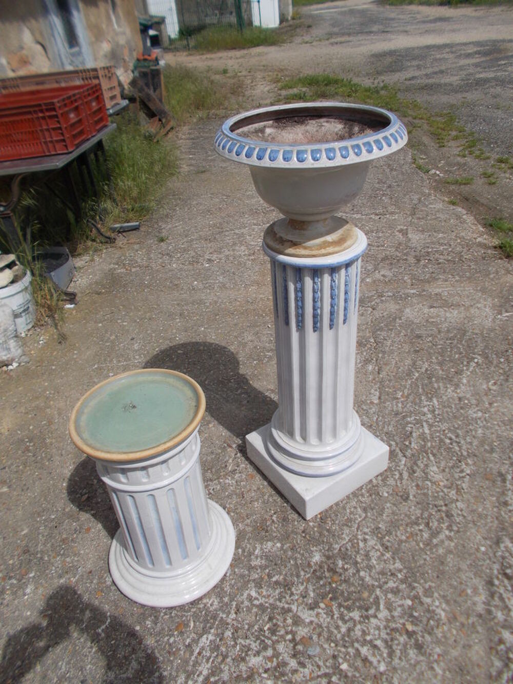deux Colonne/pied/support etc faire prix Jardin