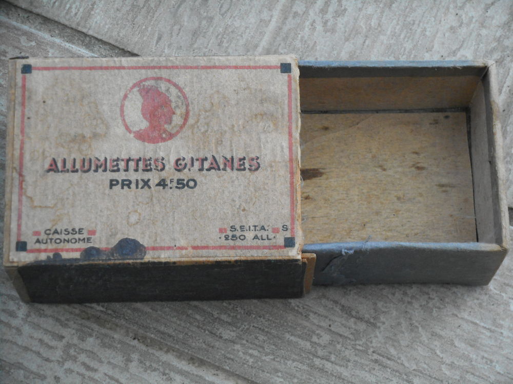 Boite d'allumettes Gitanes 4.50 f 